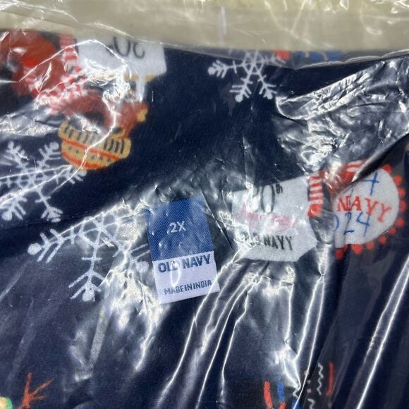 Old Navy Flannel holiday Pajama Set for Women Sz 2X - Picture 2 of 5